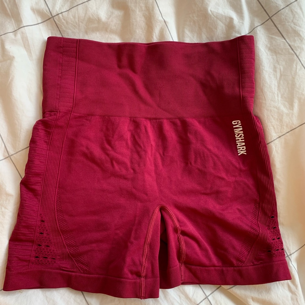 Gymshark Burgundy Biker Shorts
